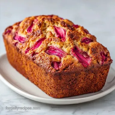 Rhubarb Loaf with Greek Yogurt