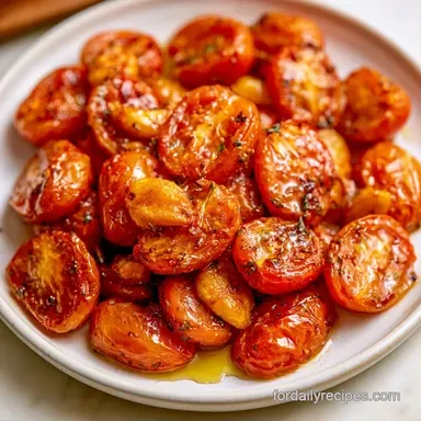 Slow Roasted Tomatoes with Garlic Recipe Card