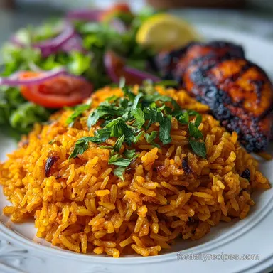 Jollof Rice Recipe: Smoky & Savory Grains Recipe Card