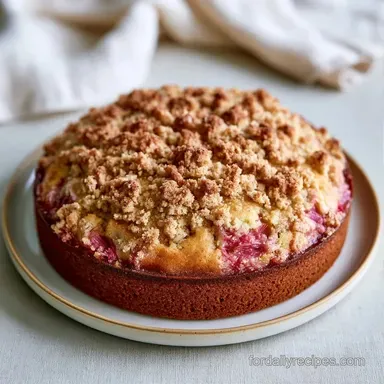 Sour Cream Rhubarb for 16 Pieces Recipe Card