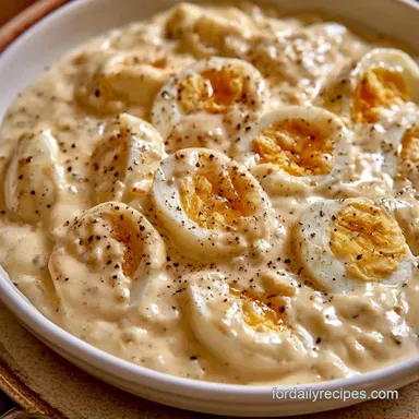 Creamed Eggs in 20 Minutes Recipe Card
