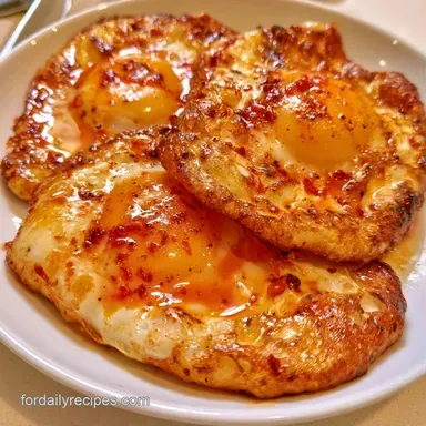 Spicy Fried Eggs in 11 Minutes Recipe Card
