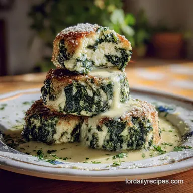 Spinach Ricotta Malfatti Recipe for 4 Servings Recipe Card