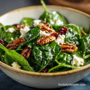Spinach Salad Recipe with Bacon in 25 Minutes