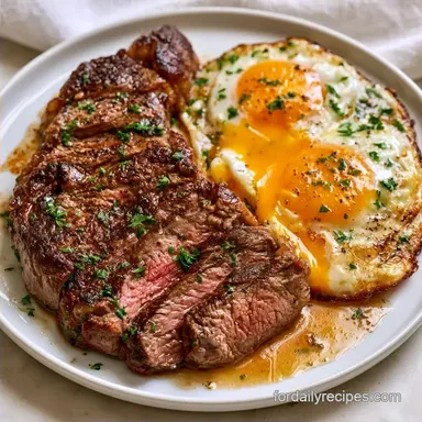 Steak and Egg Breakfast for 4 Servings