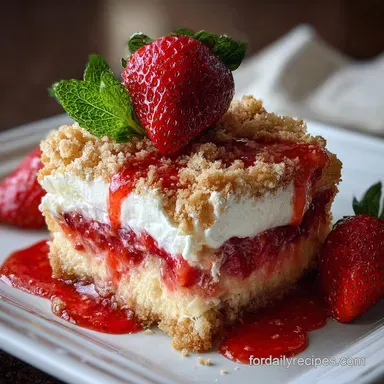 Strawberry Cheesecake Dump Cake: Velvety, Fruity & Rich Recipe Card