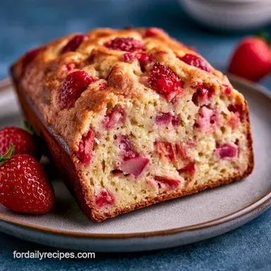 Strawberry Rhubarb Loaf: Shatter Crisp