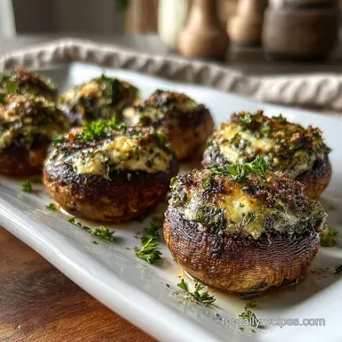 Stuffed Mushrooms for New Year's Eve Appetizers