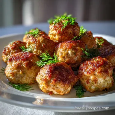 Swedish Meatballs Kottbullar Recipe for 5 Servings Recipe Card