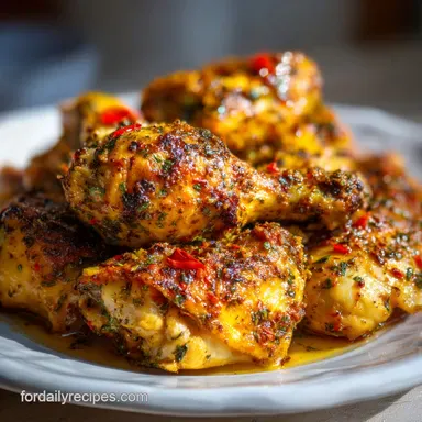 Flavorful Syrian Chicken Recipe with Warm Spices Recipe Card