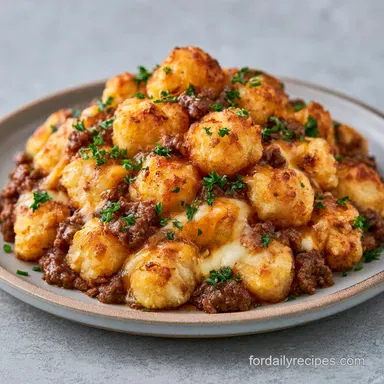 Taco Tater Tot Casserole for 6 Servings