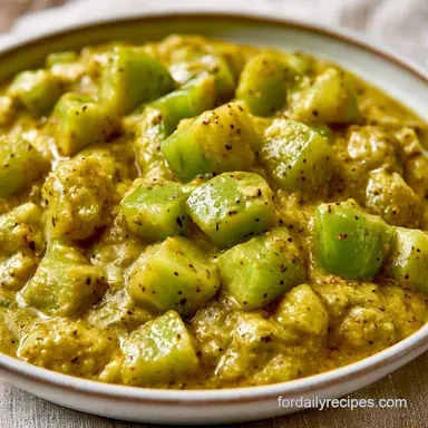 Green Tomato Curry with Coconut Milk Recipe Card