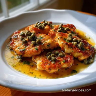 Thin Sliced Chicken Scallopini: Crispy Lemon-Caper Dinner