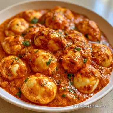Tomato Egg Curry in 30 Minutes Recipe Card