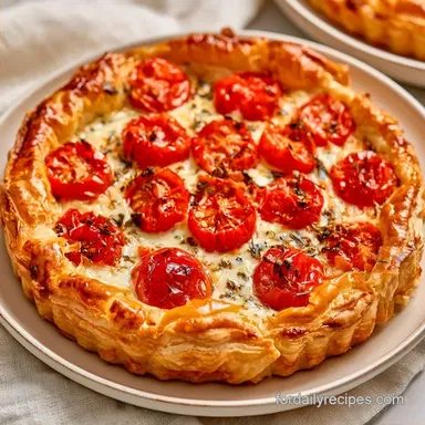 Tomato Tart with Cream Cheese