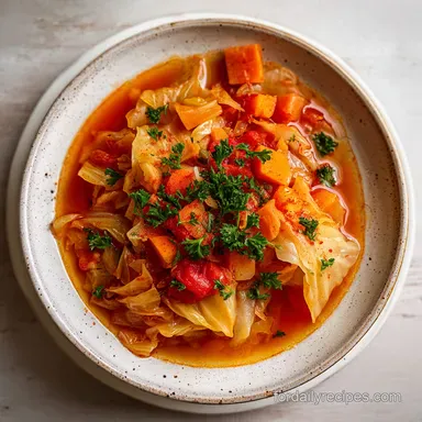 Turkish Cabbage Stew with Potatoes in 1 Hour Recipe Card