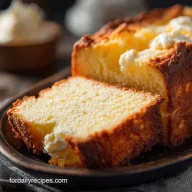 Cream Cheese Pound Cake: Velvety, Tangy, and Melt-in-Your-Mouth