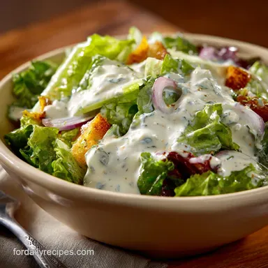 Buttermilk Ranch Recipe: The Ultimate Creamy Homemade Dressing Recipe Card