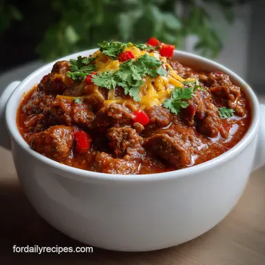 Keto Chili: Hearty Easy No-Bean Slow Cooker Recipe Recipe Card
