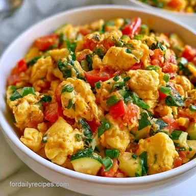 Vegetable Egg Scramble in 15 Minutes