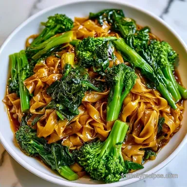 Vegetarian Pad See Ew in 20 Minutes
