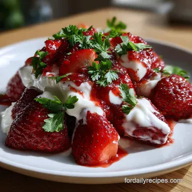 Fresas Con Crema Recipe: Silky Tart Berries