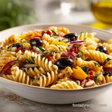 Italian Pasta Salad Recipe for 8 Servings