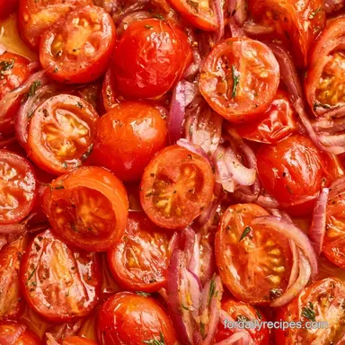 Marinated Tomatoes in 10 Minutes Recipe Card