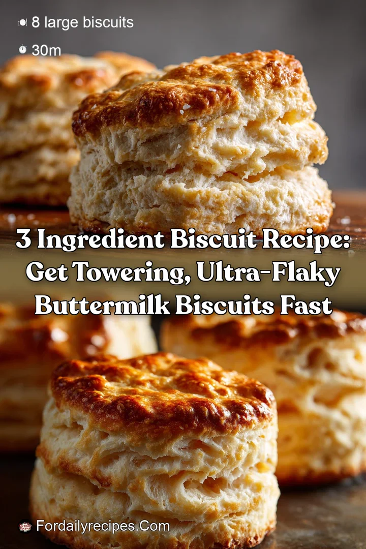 3 Ingredient Biscuit Recipe: Get Towering Ultra-Flaky Buttermilk Biscuits Fast