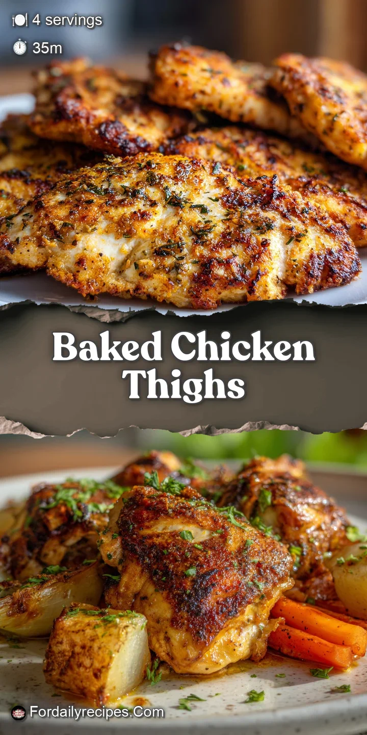 Close-up of a juicy, golden-brown chicken thigh. The skin is blistered & crispy, promising a flavorful, tender bite.