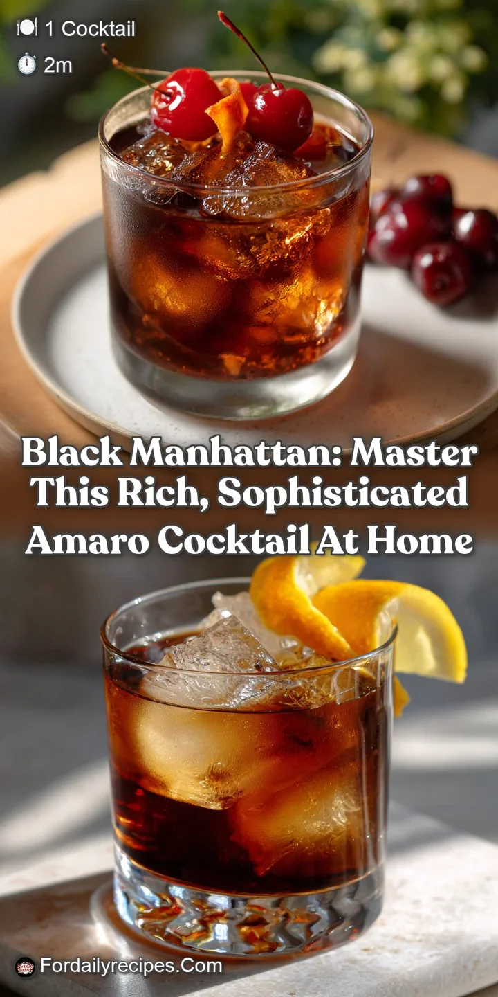 Black Manhattan: Master This Rich Sophisticated Amaro Cocktail at Home