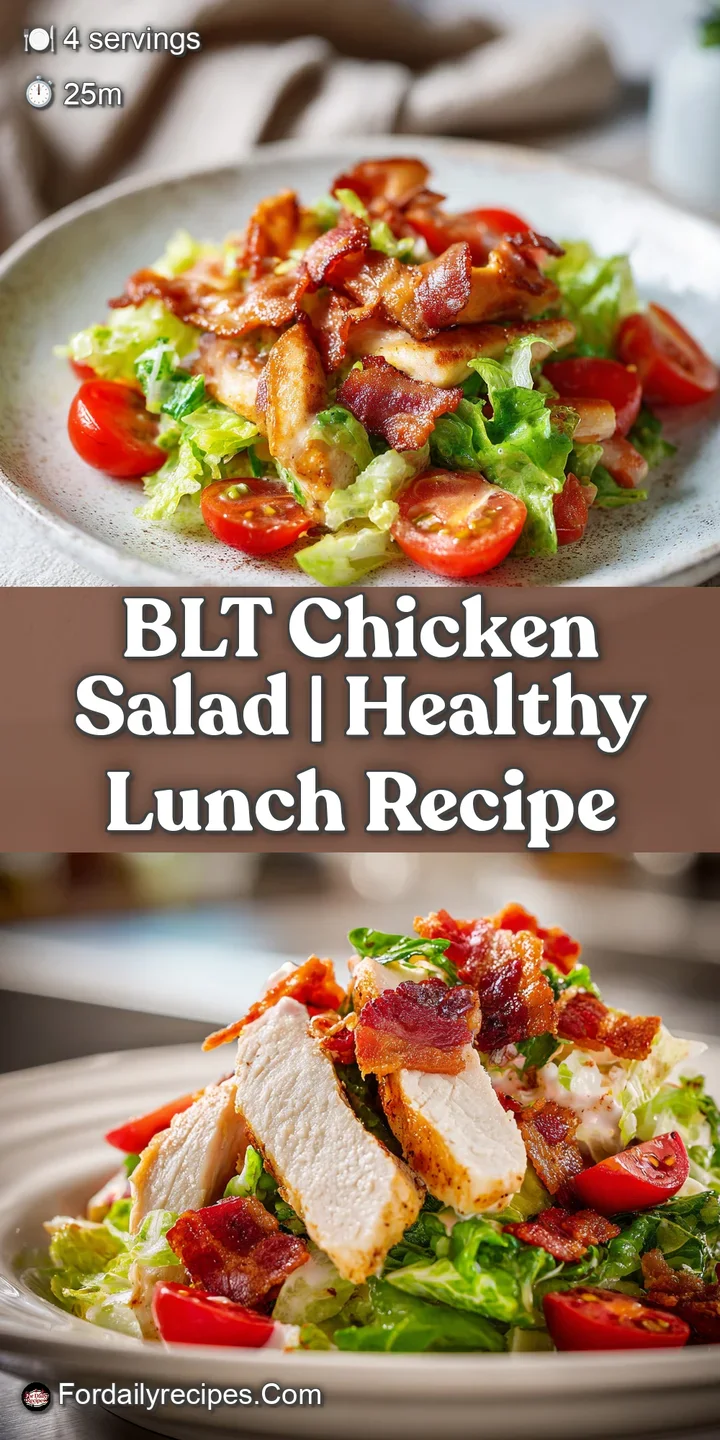 Close-up of a creamy chicken salad bite with glistening bacon and juicy red tomato chunks on a crisp green lettuce leaf.