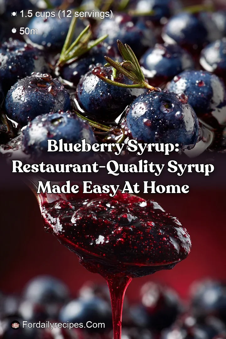 Blueberry Syrup: Restaurant-Quality Syrup Made Easy At Home