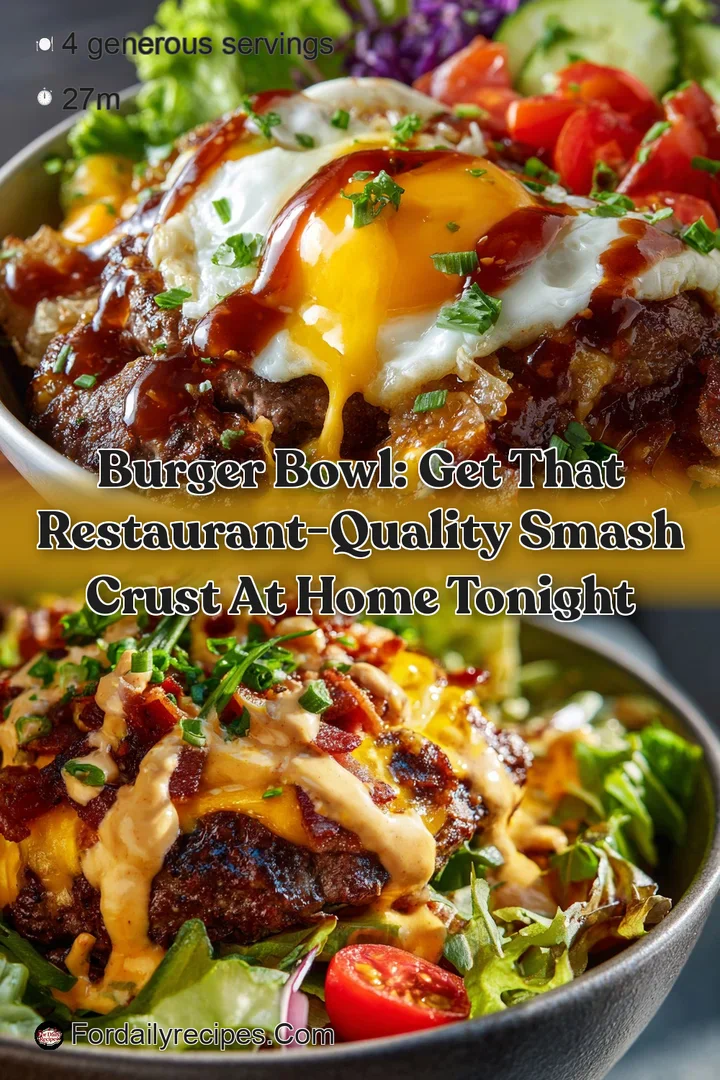 Burger Bowl: Get That Restaurant-Quality Smash Crust at Home Tonight