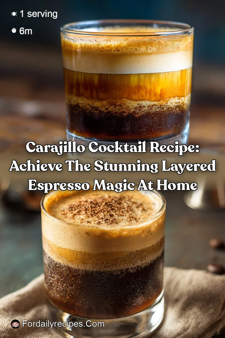 Carajillo Cocktail Recipe: Achieve the Stunning Layered Espresso Magic at Home