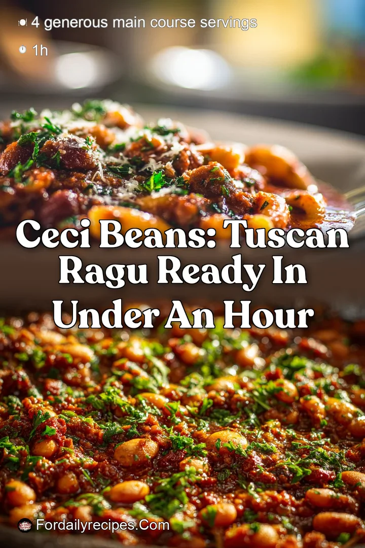 Ceci Beans: Tuscan Ragu Ready in Under an Hour