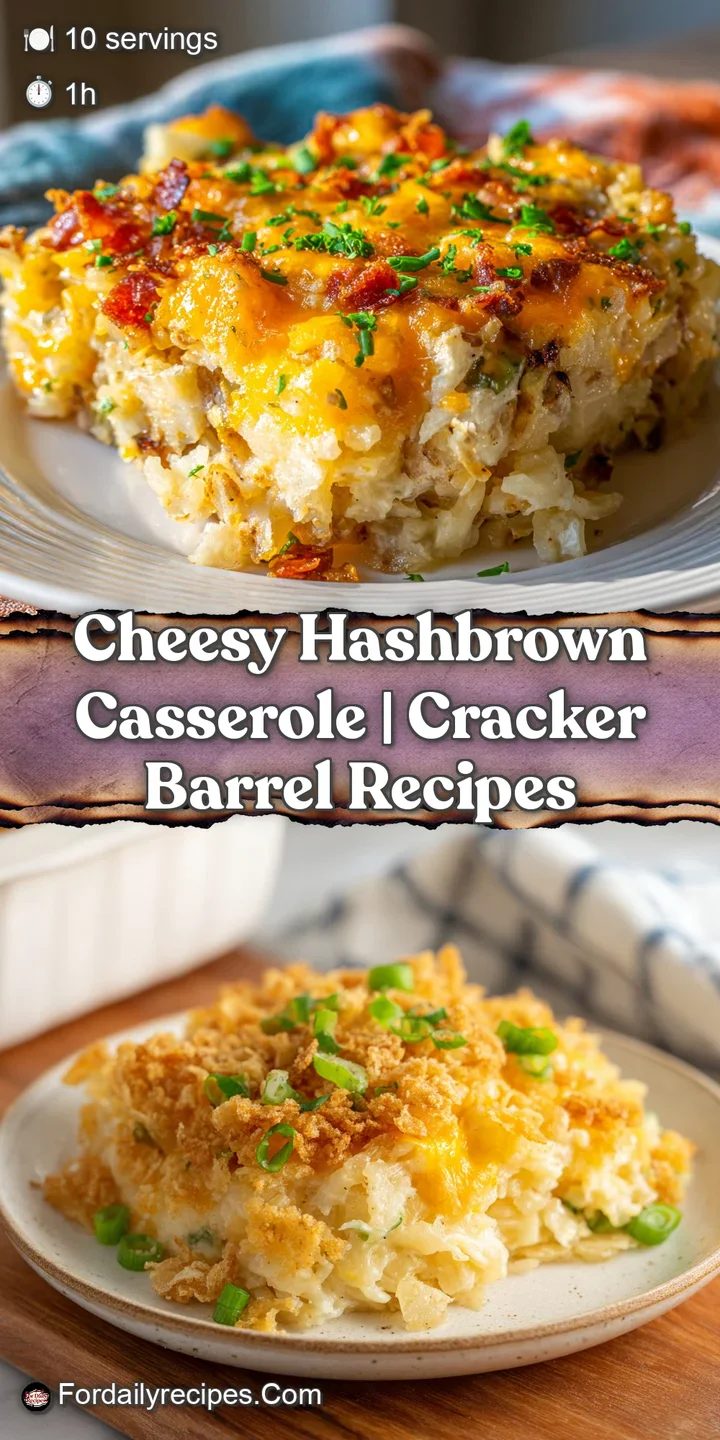 Close-up of crispy, golden hash brown strands, glistening with melted, gooey cheddar cheese.