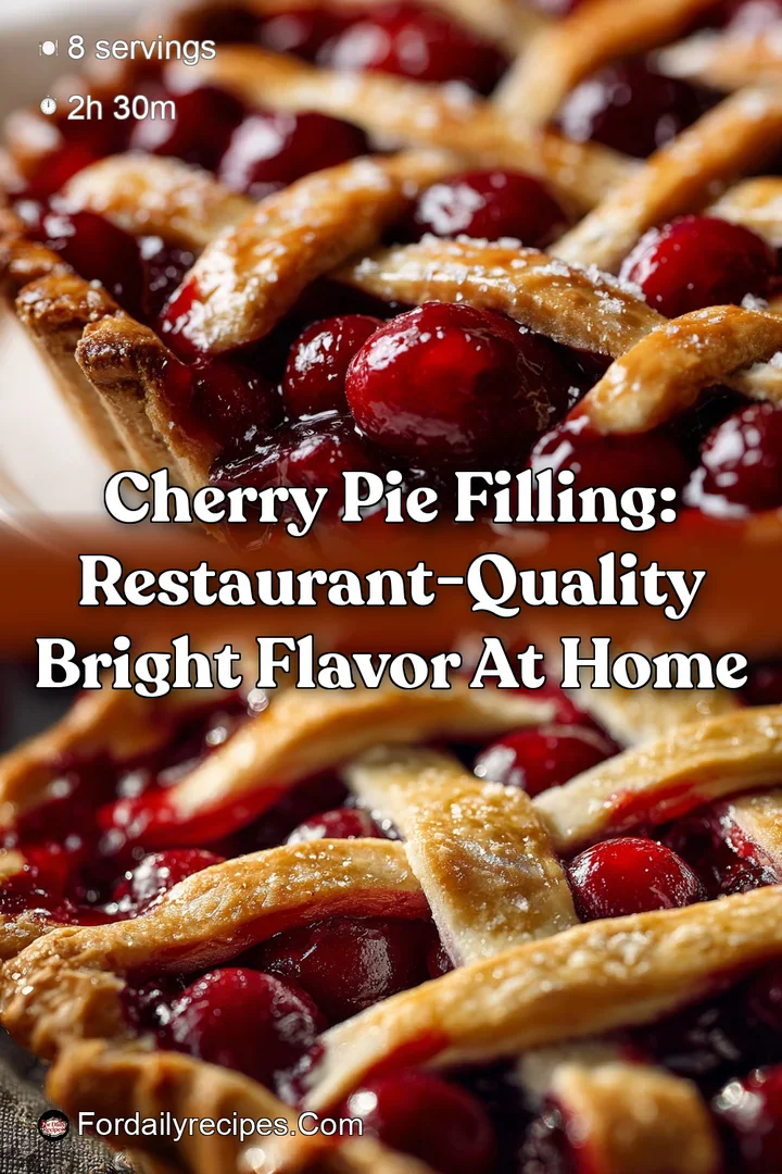 Cherry Pie Filling: Restaurant-Quality Bright Flavor at Home