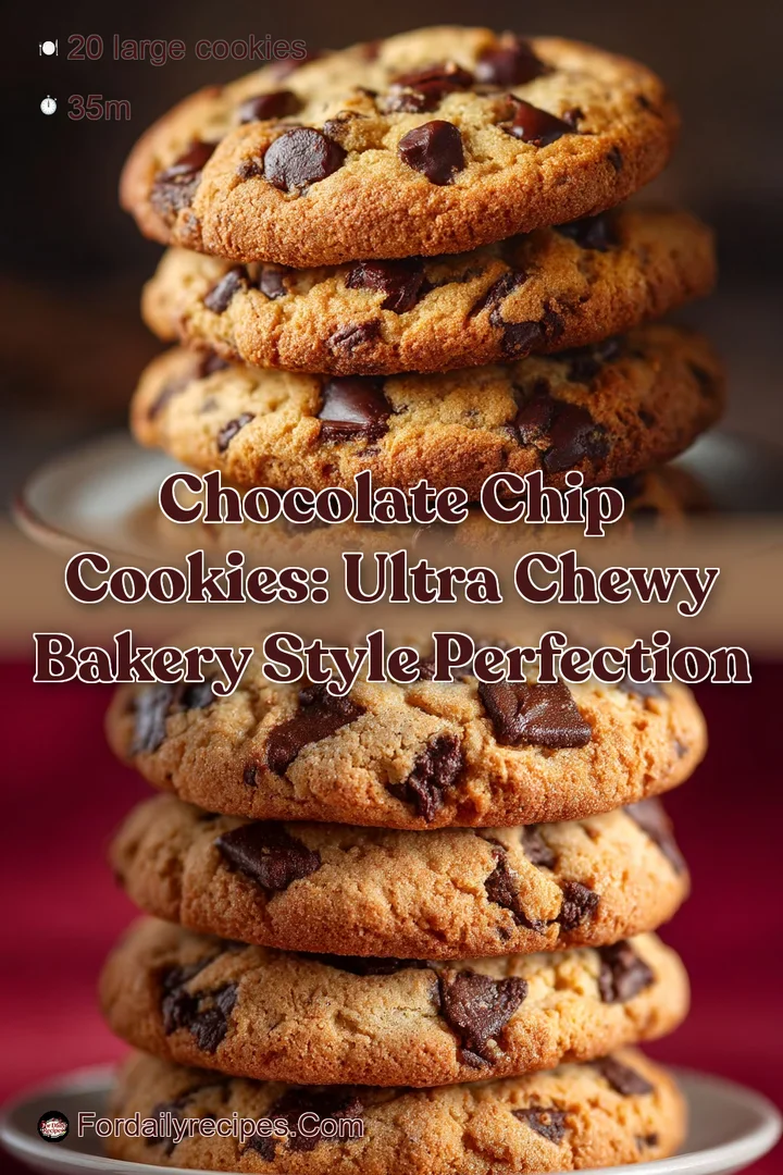 Chocolate Chip Cookies: Ultra Chewy Bakery Style Perfection