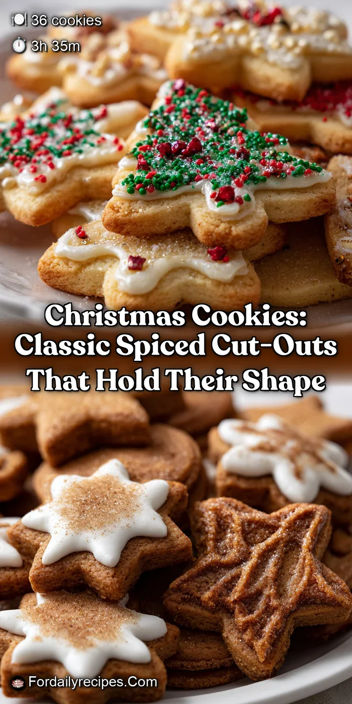 Christmas Cookies: Classic Spiced Cut-Outs That Hold Their Shape