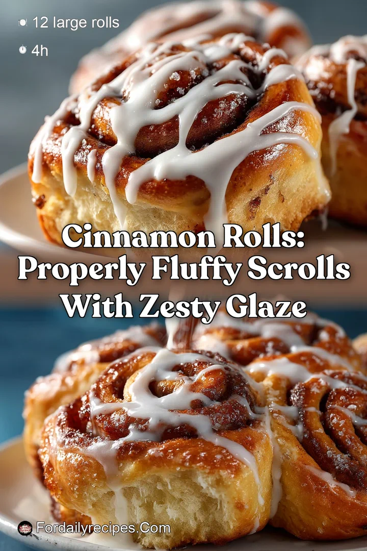 Cinnamon Rolls: Properly Fluffy Scrolls with Zesty Glaze