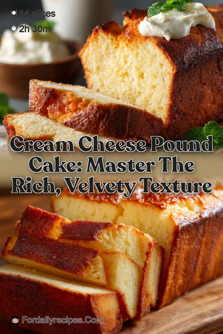 Cream Cheese Pound Cake: Master the Rich Velvety Texture
