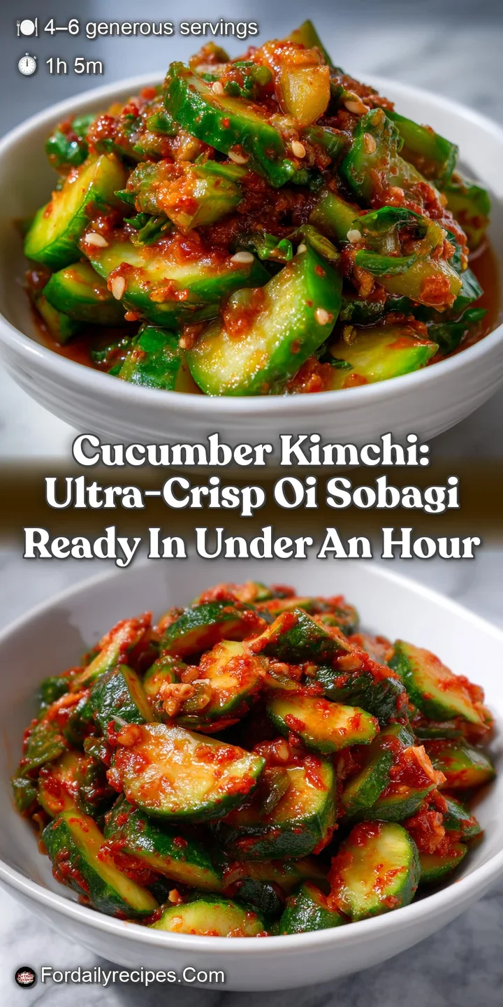 Cucumber Kimchi: Ultra-Crisp Oi Sobagi Ready in Under an Hour