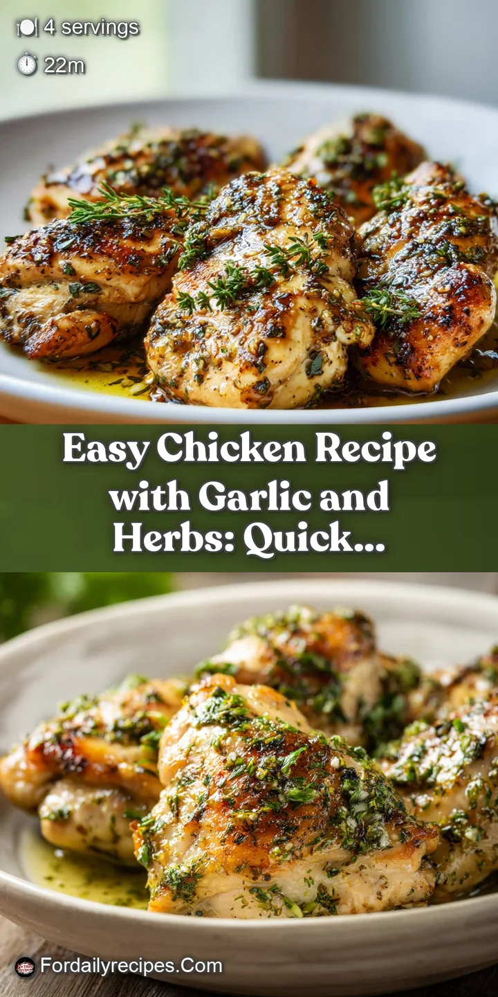 Close-up of juicy chicken, infused with herbs and garlic. The flavorful sauce creates a mouthwatering, savory visual exper...