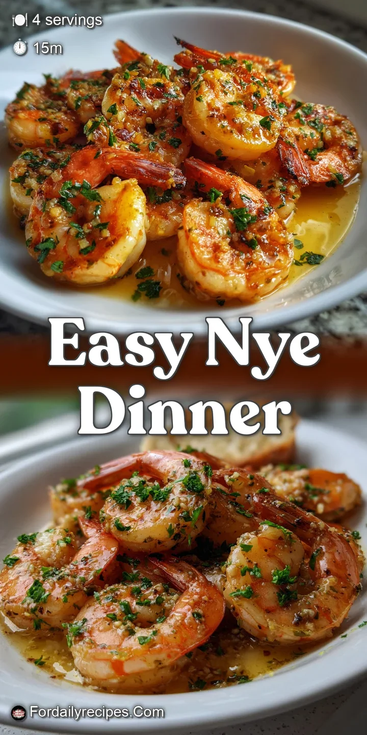 Close-up view of succulent, glistening shrimp with a hint of char, complemented by fragrant garlic and herbs. A tantalizin...