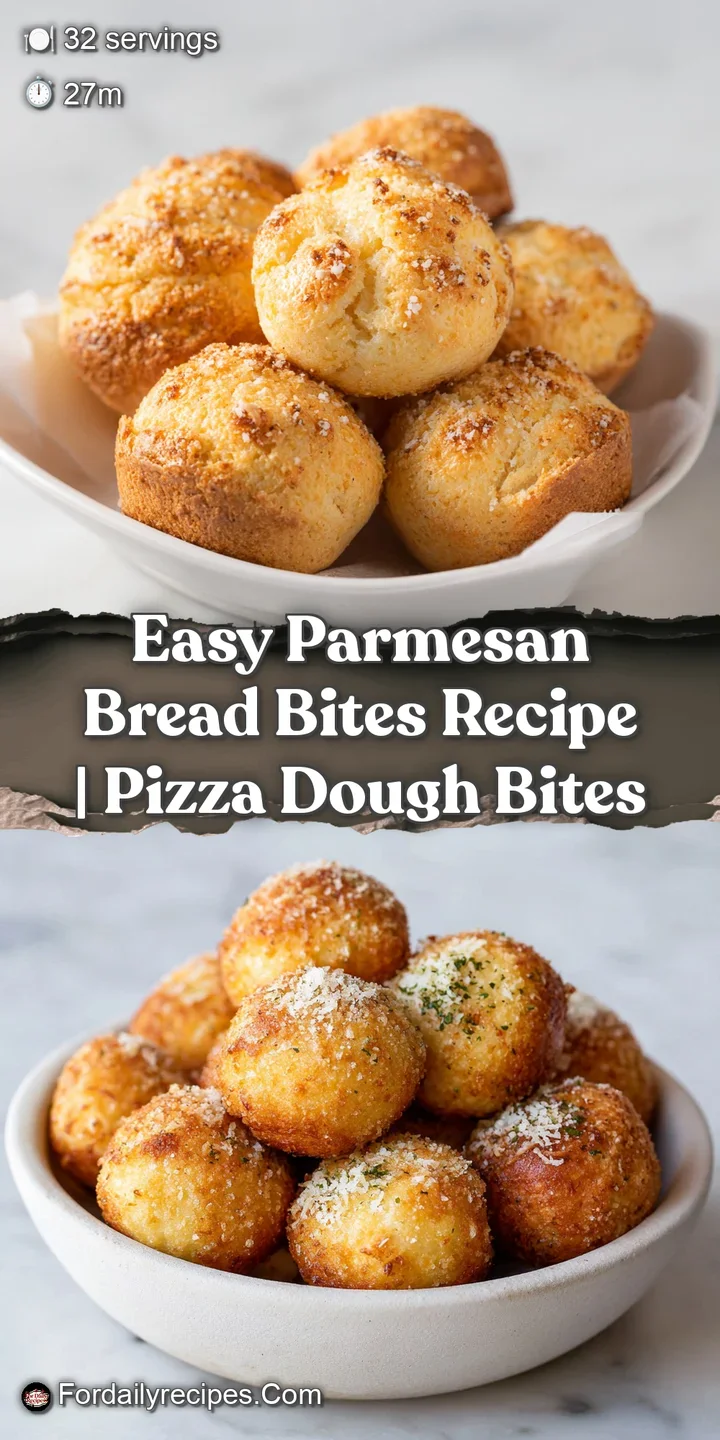 Close-up of a tender, golden-brown bread bite with melted parmesan, steam rising gently.