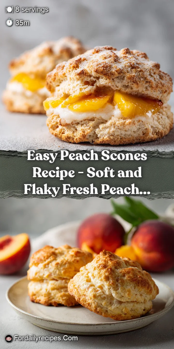 Close-up of a flaky scone with visible fruit chunks and a glistening, buttery crumb.