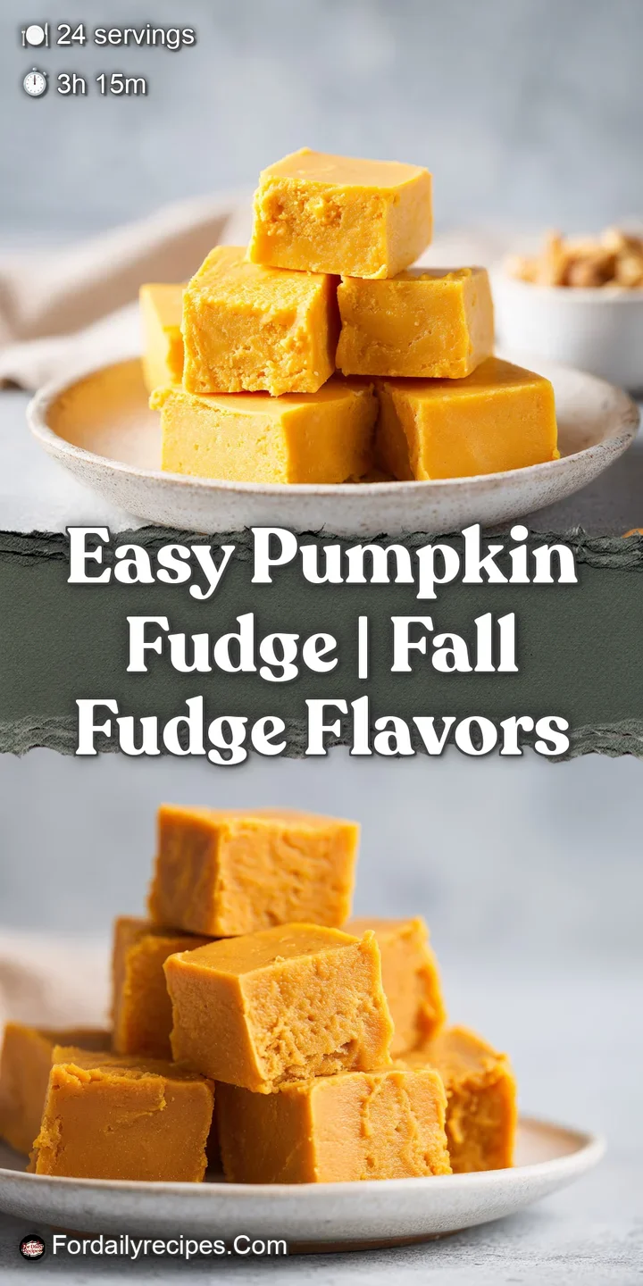 Close-up of a velvety orange pumpkin fudge square, showing its smooth, melt-in-your-mouth texture.