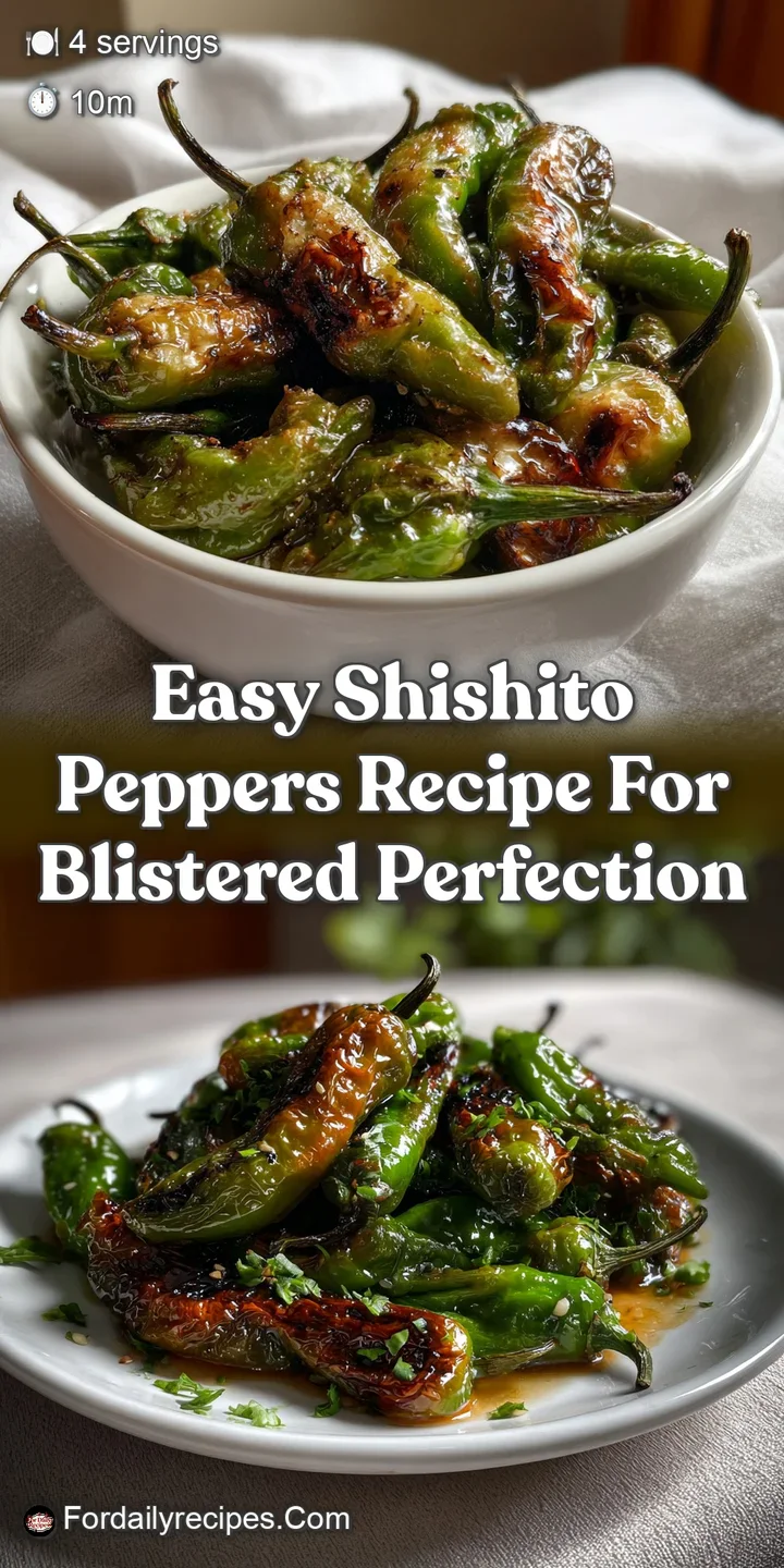 Easy Shishito Peppers Recipe for Blistered Perfection