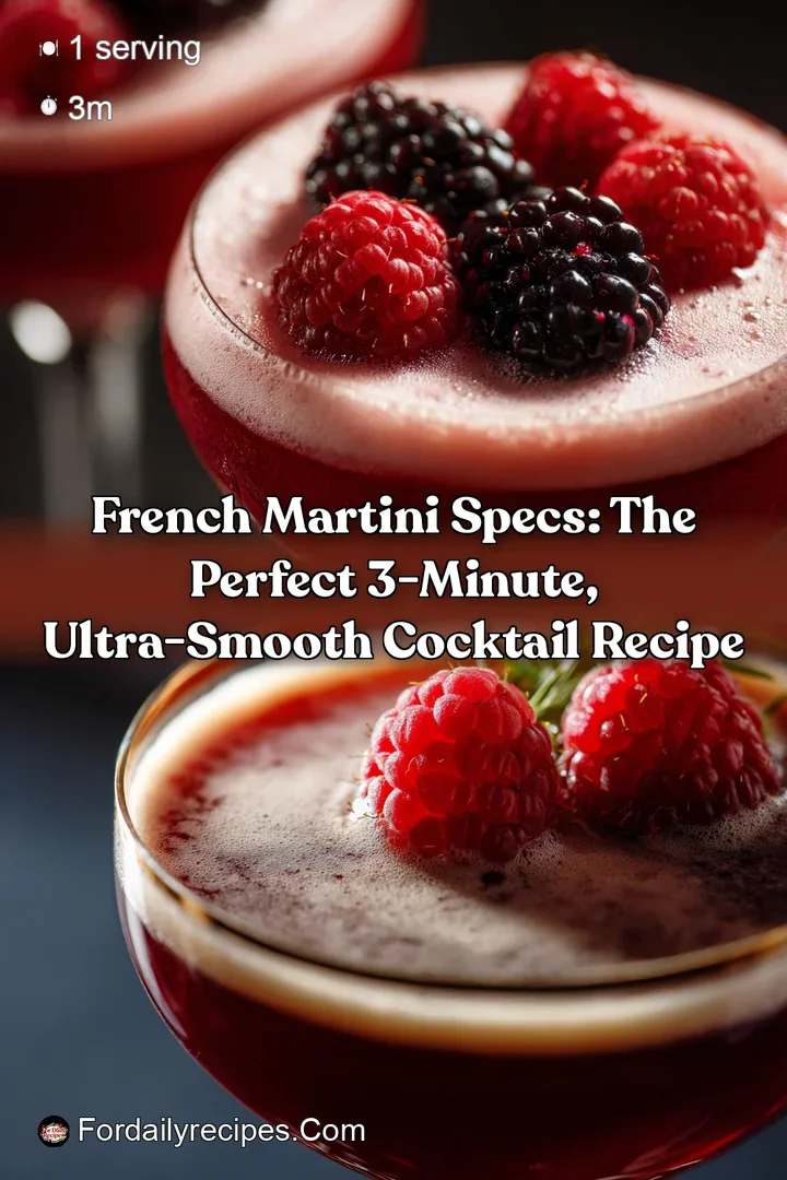 French Martini Specs: The Perfect 3-Minute Ultra-Smooth Cocktail Recipe